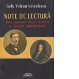 Note de lectura - Rene Guenon despre Leibniz si metoda infinitezimala