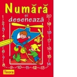 Numara si deseneaza (carte de colorat)