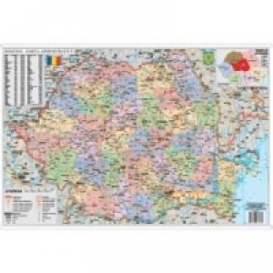 Romania harta administrativa (100 x 70 cm)