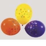 Set 6 baloane cu puncte colorate