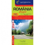 Harta turistica si rutiera Romania Comfort