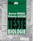 Teste de biologie pentru clasa a XI-a