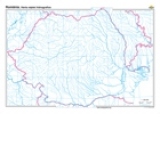 Romania. Harta retelei hidrografice (Dimensiune: 140x100 cm)