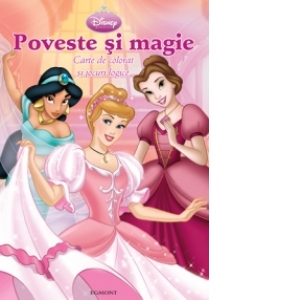 Poveste si magie - carte de colorat si jocuri logice