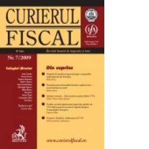 Curierul fiscal nr. 7/2009