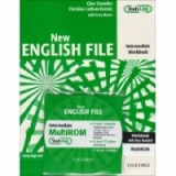 New English File Intermediate Workbook with Answer Booklet and MultiROM Pack