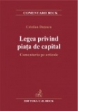 Legea privind piata de capital. Comentariu pe articole