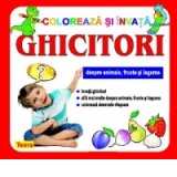 Coloreaza si invata ghicitori - despre animale, fructe si legume ( Cod 1177 )