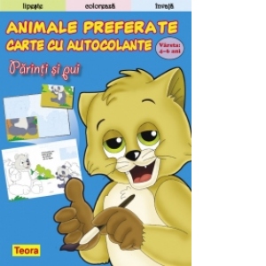 Lipeste-Coloreaza-Invata - Animale preferate - parinti si pui