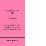 MATEMATICA M1 Subiectul I - Bacalaureat 2010 - Modele de subiecte cu sugestii de rezolvare