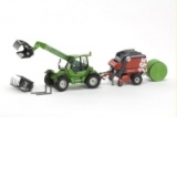 Set Merlo Mutifarmer si masina de balotat Feraboli F265 1:32