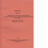 Normativ privind proiectarea si executia masurilor de izolare fonica si a tratamentelor acustice in cladiri