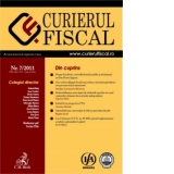 Curierul fiscal, Nr. 7/2011