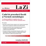 Codul de procedura fiscala si Normele metodologice. Cod 451 - Actualizat 20 septembrie 2011