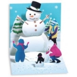 Felicitare 3D pentru iarna / Craciun : Holiday Snowman