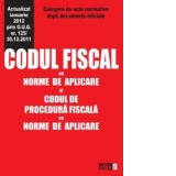 Codul fiscal cu norme de aplicare si codul de procedura fiscala cu norme de aplicare. Actualizat ianuarie 2012 prin O.U.G. nr. 125/30.12.2011