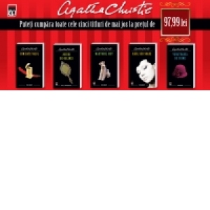 Pachet promotional Agatha Christie - Cum bate valul. Jocuri de oglinzi. Raul sub soare. Martorul mut. Vanatoarea de crime