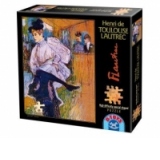 Puzzle 515 piese Henri de Toulouse-Lautrec - Jane Avril - Dancing