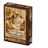 Puzzle 1000 piese Vintage Posters - Biscuits Champagne