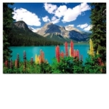 Puzzle 1000 Piese Lacul Emerald si Muntii Canadieni