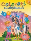 Colorati cu abtibilduri 5 - Cai si ponei (48 abtibilduri)