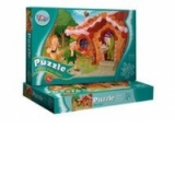 Puzzle HANSEL SI GRETEL, 60 piese, 29x43 cm