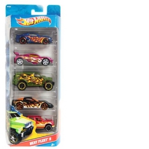 HotWheels set 5 masinute - Heat Fleet 5