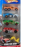 HotWheels set 5 masinute - Demolotion Derby