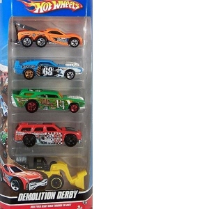 HotWheels set 5 masinute - Demolotion Derby