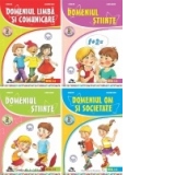 Set 4 carti gradinita nivel 5-6 ani (Limba si comunicare, Stiinte-Activitate matematica, Stiinte-Cunoasterea mediului, Om si societate) [Editia 2013]