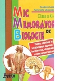 Mic memorator de biologie, Clasa a XI-a