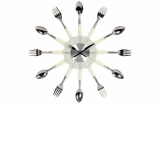 Ceas metalic de perete de bucatarie Fork & Spoon IV