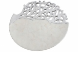 Platou ceramic cu sidef White Pearl 35 cm