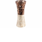 Vaza ceramica cu sidef Brown Pearl 12,5x30 cm