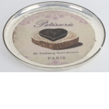 Platou de sticla Faubourg Saint Antoine 28 cm