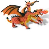 Dragon orange cu 3 capete