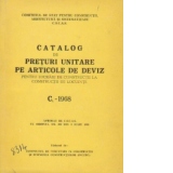 Catalog de preturi unitare pe articole de deviz pentru lucrari de constructii la constructii de locuinte