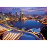 Puzzle Orizontul Orasului Singapore, 1000 Piese