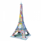 PUZZLE 3D TURNUL EIFFEL COLORAT, 216 PIESE