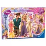 PUZZLE RAPUNZEL, 3x49 PIESE