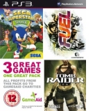 GAMESAID PACK (FUEL, TOMB RAIDER UNDERWORLD, SEGA TENNIS) PS3