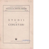 Studii si cercetari (Seria I, Vol. XII)