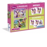 Superkit 2x30 Puzzle - Memo&Domino - Minnie