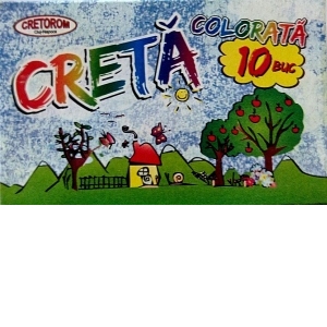 Creta colorata 10 culori pe cutie