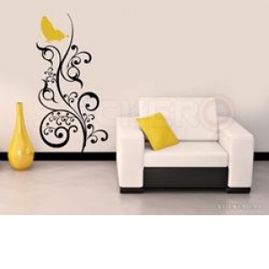 Sticker decorativ Floare pentru Fluture(50x96)