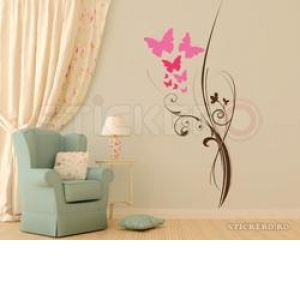 Sticker decorativ Floarea Fluturilor(50x123)