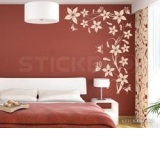 Decor floral cu fluturi - floare de colt(155x200)