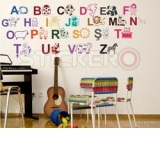 Sticker decorativ Alfabetul Ilustrat(110x140)