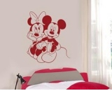 Sticker decorativ Mickey si Minnie Mouse(80x95)