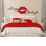 Always kiss me goodnight - sticker mesaj(200x56)